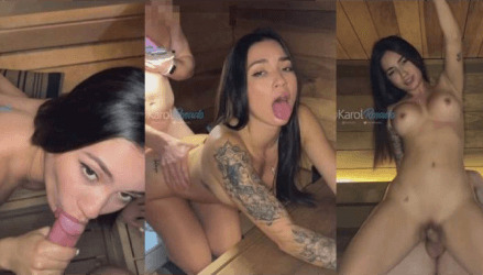 Karolrosado BG Sexe au Sauna Creampie Vidéo Leaked Borntobefuck