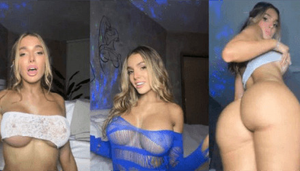 Lyna Perez Livestream Robe Bleue Vidéo Leaked Borntobefuck