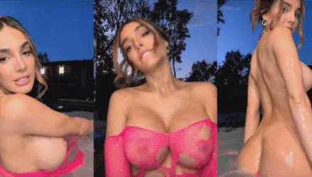 Lyna Perez Piscine Livestream Vidéo Leaked Borntobefuck