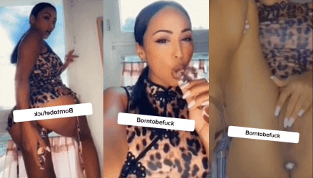 Melody Perez Haut Léopard Dildo Transparent Masturbation Vidéo Leaked Borntobefuck