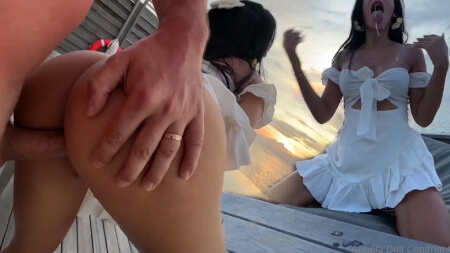 Angela Doll Voyage aux Maldives Sextape Vidéo Leaks Borntobefuck
