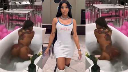Cardi B Corps Nu Twerk sur la Baignoire Nude Vidéo Leaks Borntobefuck