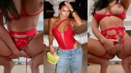 Leana Zaoui Hot Lingerie Rouge Doigtage Nude Vidéo Leaks Borntobefuck