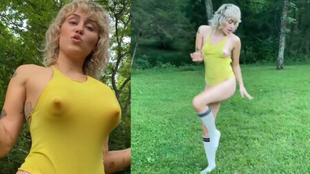 Miley Cyrus Sextape Jeu de Gros Tétons Nude Vidéo Leaks Borntobefuck