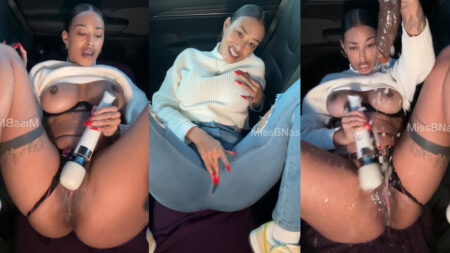 Missbnasty Voiture Banquette Arrière Nuit Squirt Masturbation Vidéo Leaks Borntobefuck