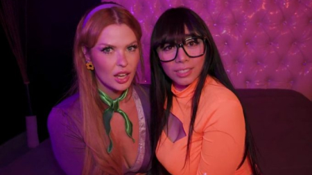 Violet Myers Sextape Scooby Doo Trio avec Elly Clutch et Alex Mack Vidéo Porno Leaks Borntobefuck